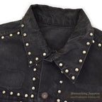 1960's LEVI'S 70505-0217 BIGE OVERDYED / BLACK WITH STUDS...