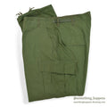 1960's DEADSTOCK U.S.ARMY JUNGLE FATIGUE PANTS / 3RD NON-RIP ... L-R