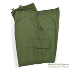 1960's DEADSTOCK U.S.ARMY JUNGLE FATIGUE PANTS / 3RD NON-RIP ... L-R