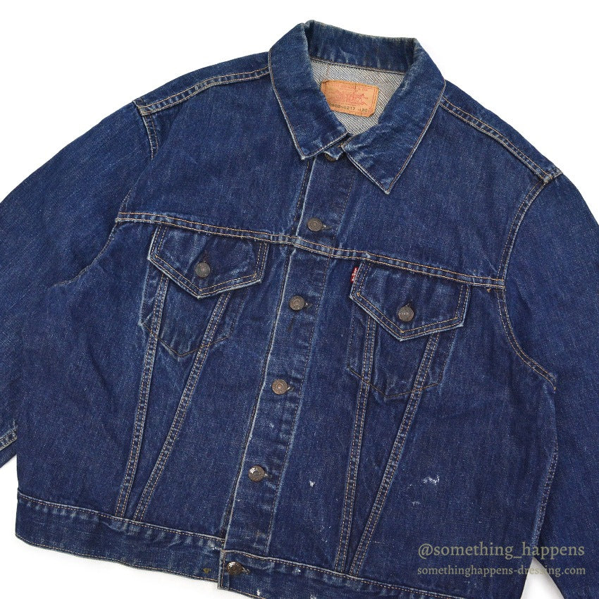 1960s LEVI'S 70505-0217 BIG-E DENIM JACKET / Transition Period ... 50