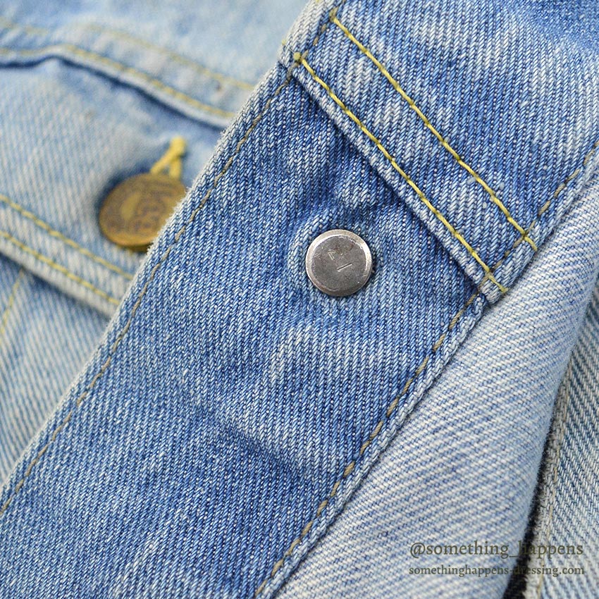 1970's Lee 101-J DENIM JACKET / BLEACHED... 46