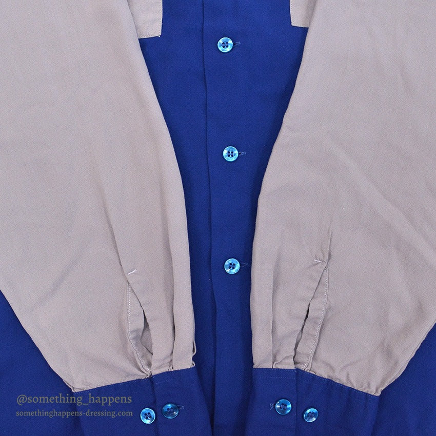 1960's 301 TWO-TONE RAYON SHIRT...L