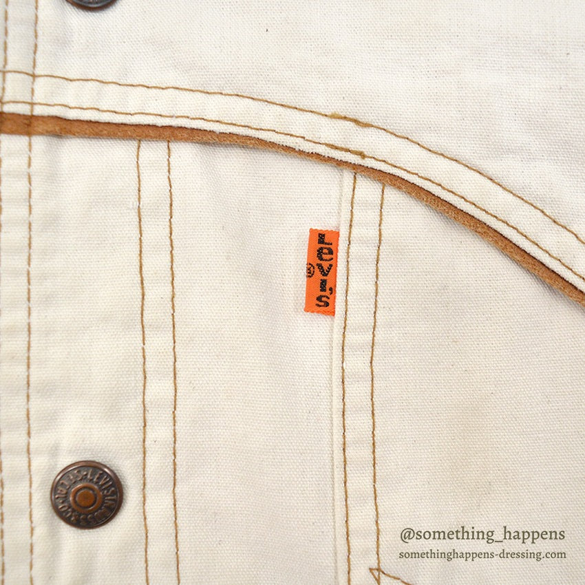 1970's Levi's 70509-2655 ORANGE TAB COTTON JACKET ... 44