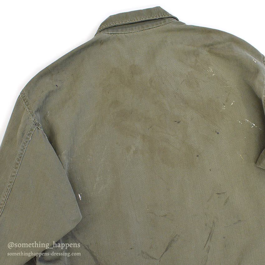 1940's USARMY WW2 M-43 HBT JACKET / PAINT SPLATTER...