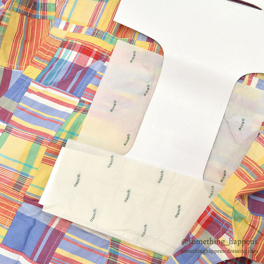 DEADSTOCK ORVIS PATCHWORK S/S BD SHIRT ... M