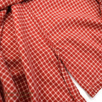 1950's LANELLA WEEKENDER RED/WHITE PLAID SHIRT ... ML