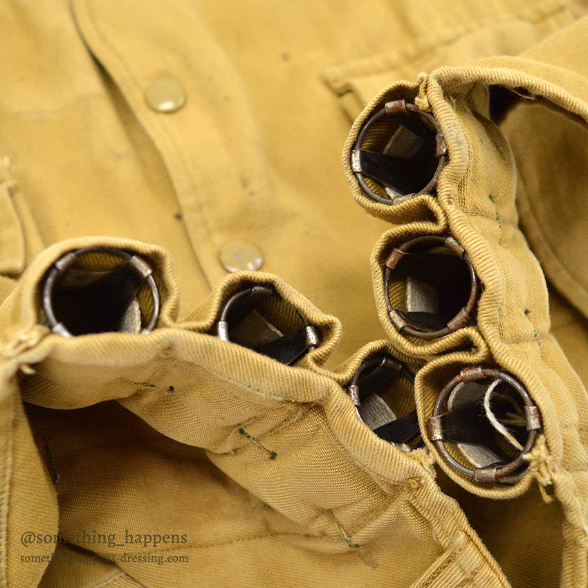 1940's~ QUIK-SHOT JACKET CO, LTD. SHOTGUN SHELL DISPENSERG VEST ... M