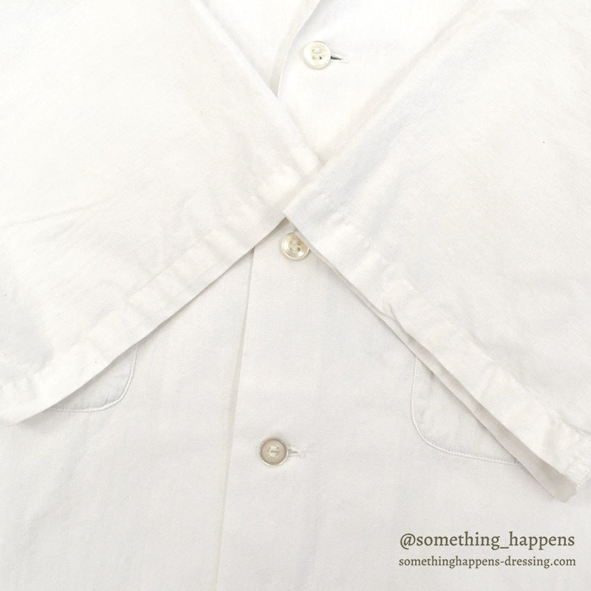 1960's THE CONQUEROR CHAIN ​​STITCH TWO-TONE BOWLING SHIRT...M