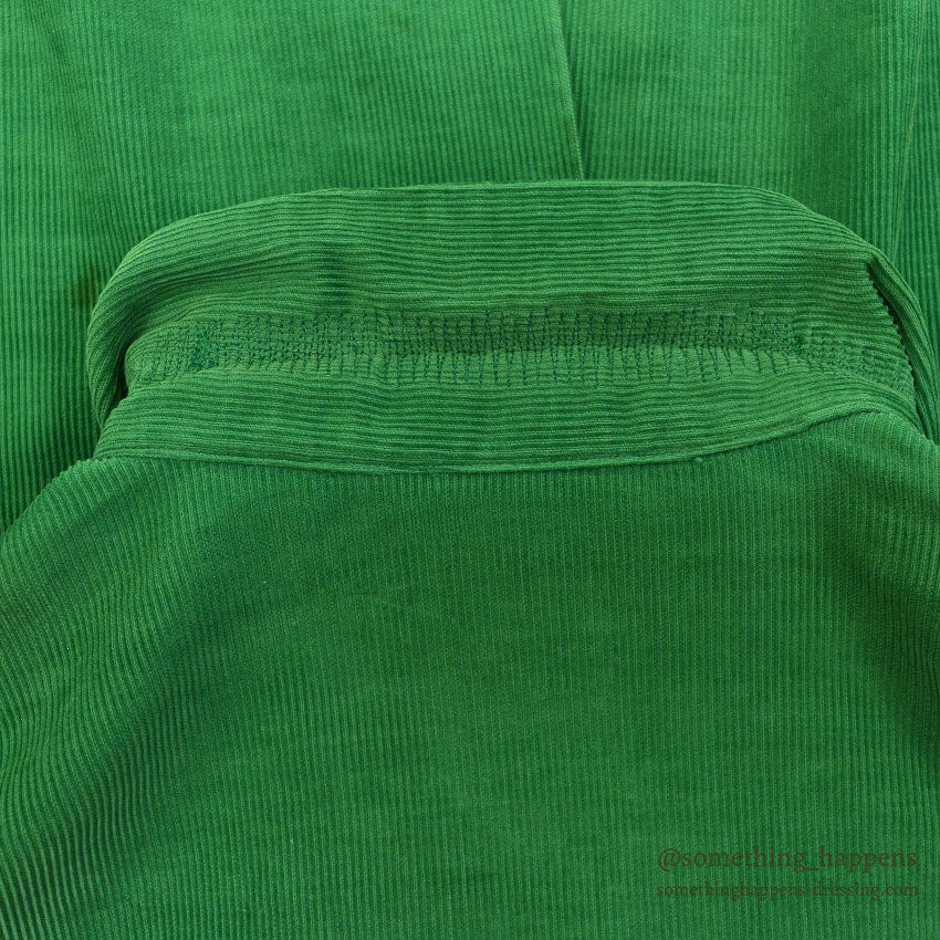 1950's UNKNOWN GREEN CORDUROY SHIRT...