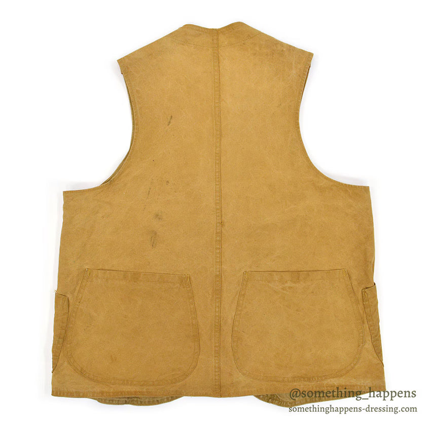 1950's BLUE BILL HUNTING VEST / HALF MOON POCKET...