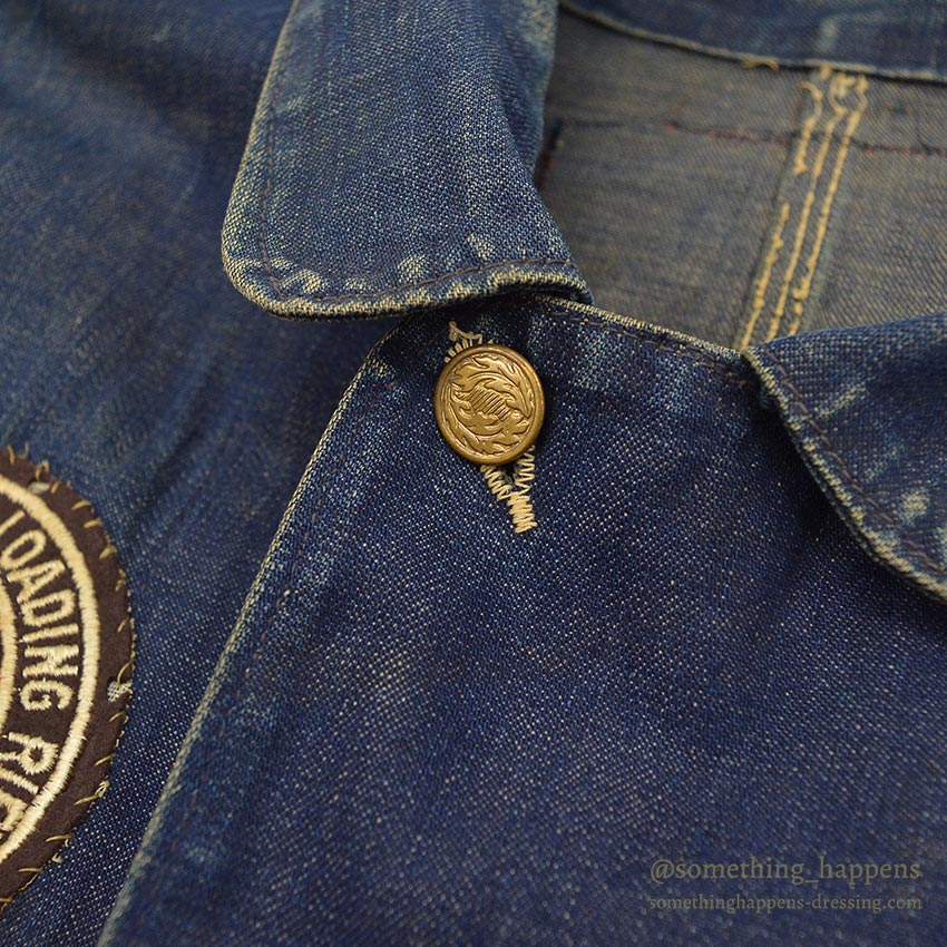 1950's LOTS OF PATCHES DENIM COVERALL...