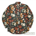 1980's BANANA REPUBLIC SAFARI & TRAVEL DOG ​​PRINT SHIRT 2 ... M