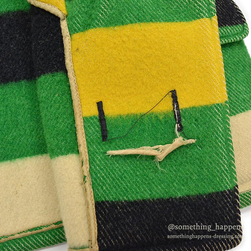 1930's ZERO KING STRIPED WOOL BLANKET JACKET / SHORT STYLE ...