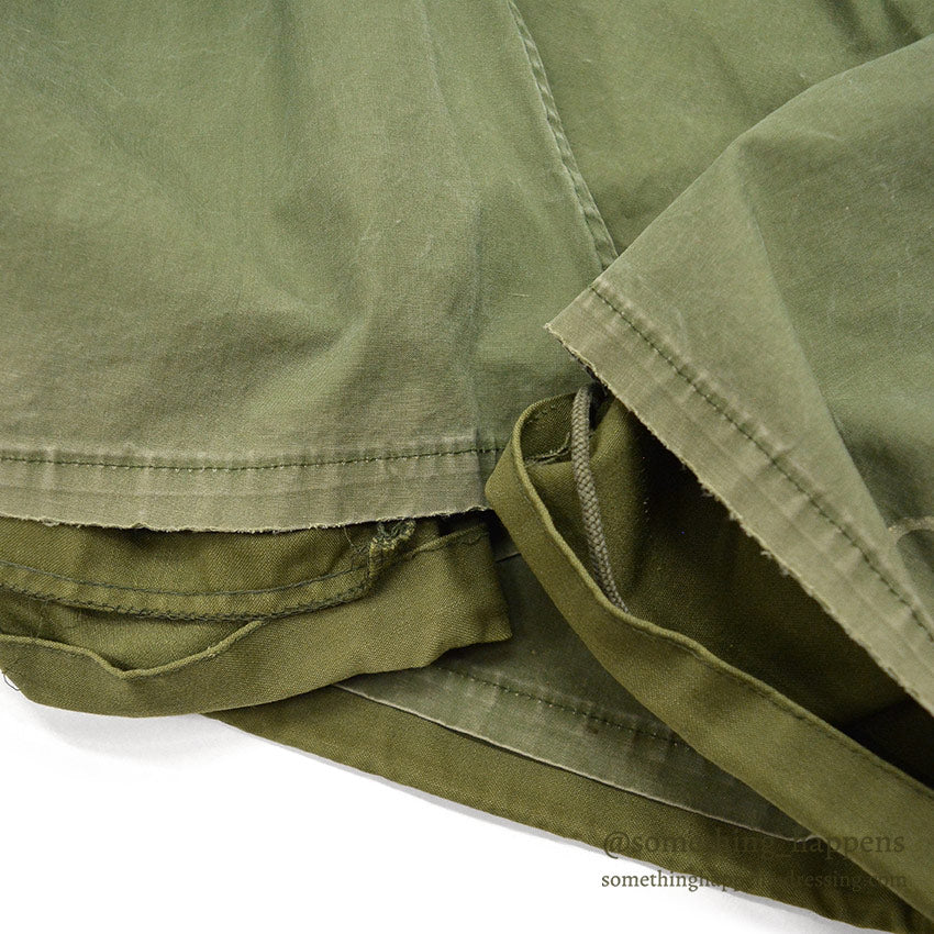 1970's M-65 USN MIUW-604 HAND PAINTED CAMO FIELD JACKET WITH LINER... MR