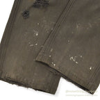 1940's CAN'T BUST'EM WW2 BLACK FRISCO PANTS / CROPPED ... W32