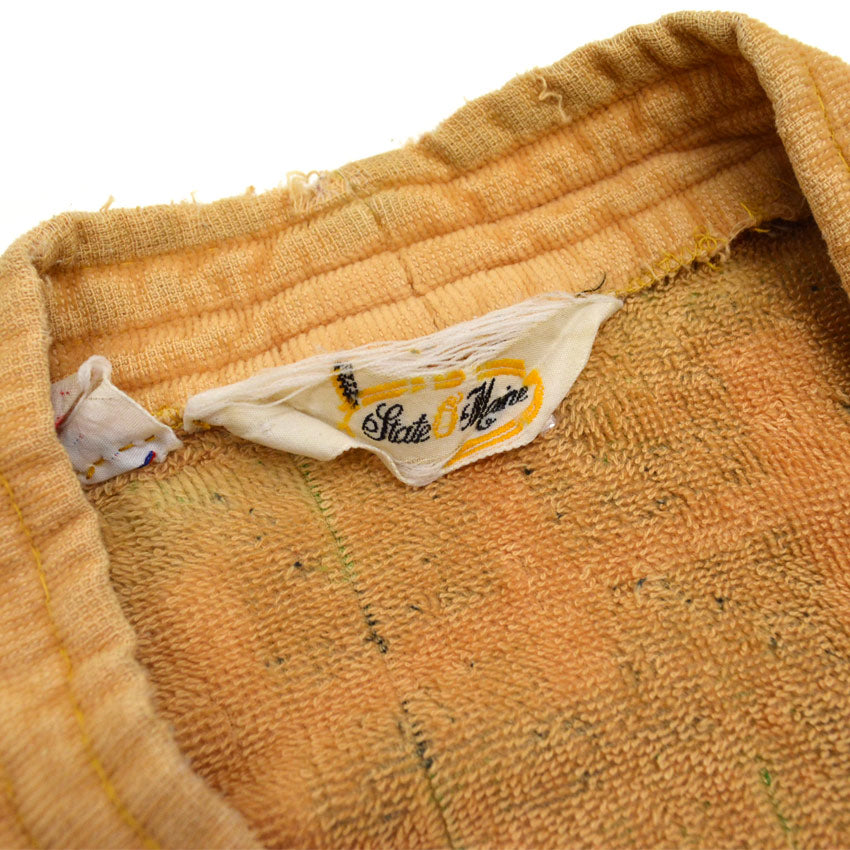 60s State-O-Maine Geometric Pattern Terry Cloth Gown...