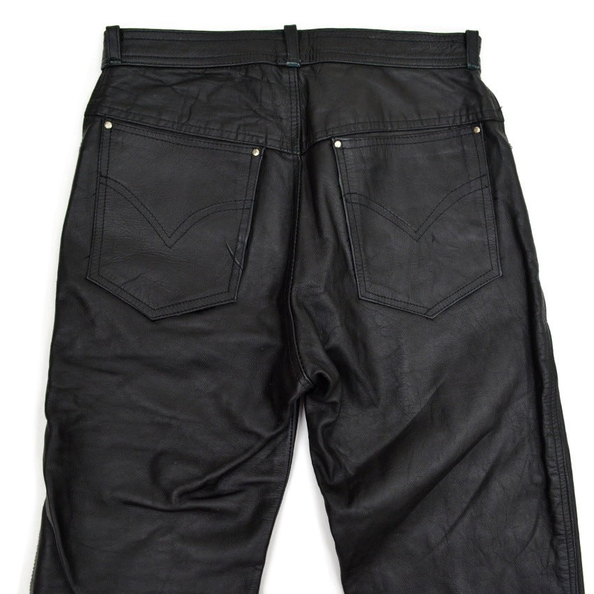 〜90's PAKISTAN LEATHER PANTS ... W32