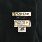 80's LAKELAND 'FACILE' Black Ultra Suede Jacket...
