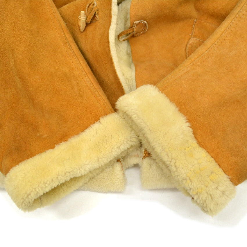 70's Mouton Jacket Wood Toggle Button...