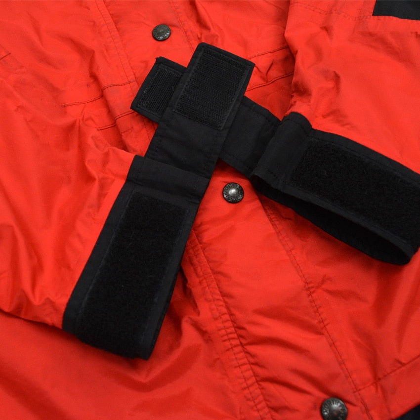 90's THE NORTH FACE Mountain Light Jacket, Red x Black...