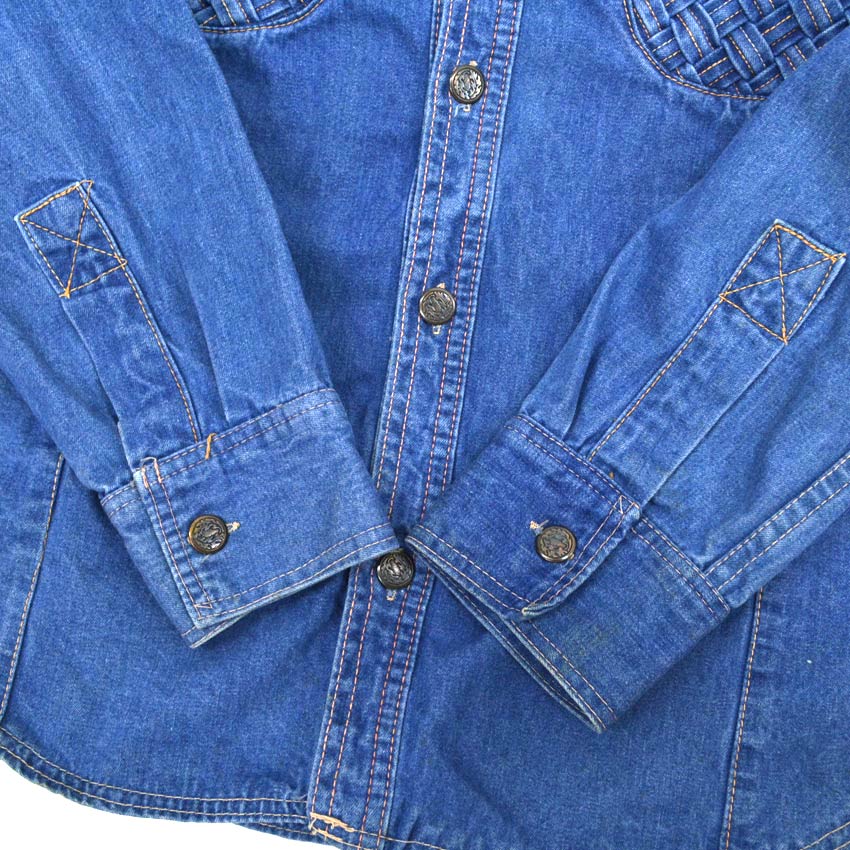 70's NATIONAL Denim Shirt, 70s Culture, Hippie... L