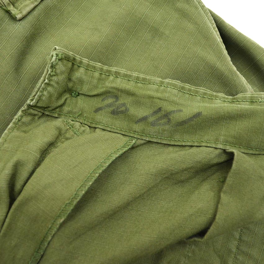 60's US ARMY Jungle Fatigue Pants, 1969 Modified... SMALL