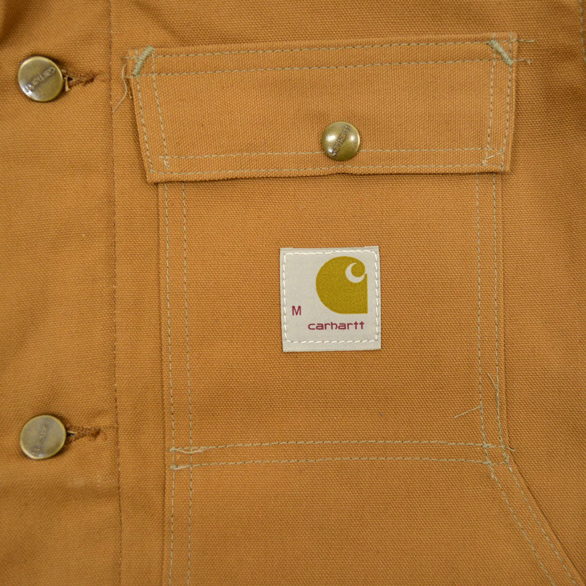 1970's~ DEADSTOCK CARHARTT BROWN DUCK HUNTING COAT...M
