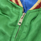 1950s JAPAN SOUVENIR JACKET (Sukajan) with Tiger Face and TTS Zipper...
