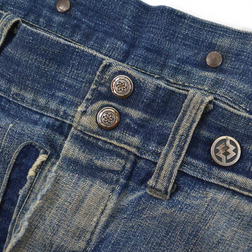 1930's Montgomery Ward Buckle Back Denim Pants... W32 L29.5