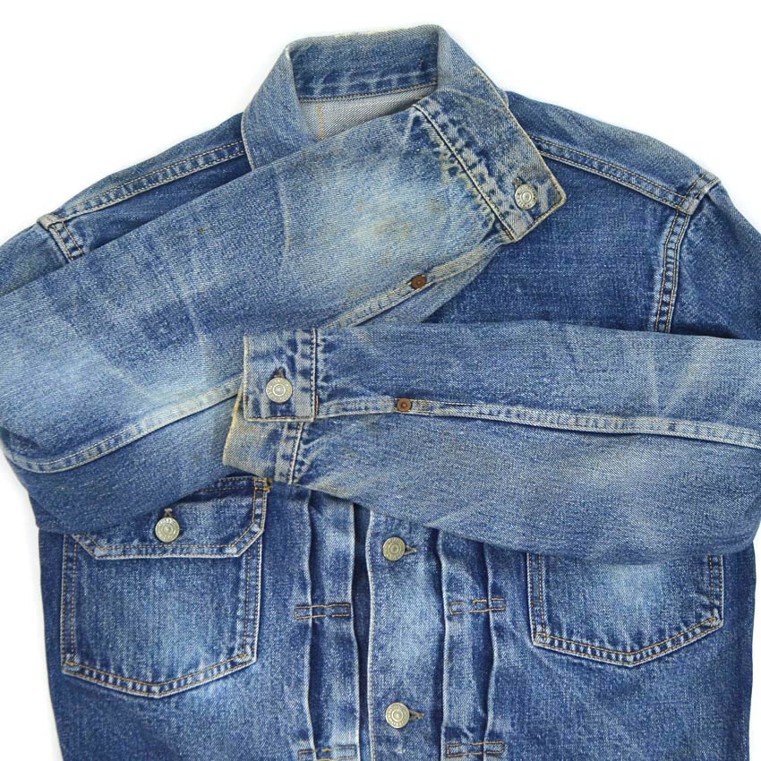 1950's LEVI'S 507XX DENIM JACKET BLEACHED...