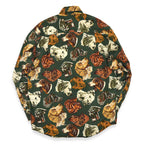1980's BANANA REPUBLIC SAFARI & TRAVEL DOG ​​PRINT SHIRT...S