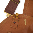 1950's DEADSTOCK CARHARTT BROWN DUCK DOUBLE KNEE OVERALL... W42 L32