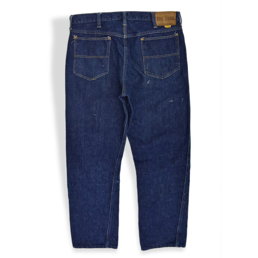 1950's~ BIGYANK UNION MADE DENIM PANTS DARK... W33 L30