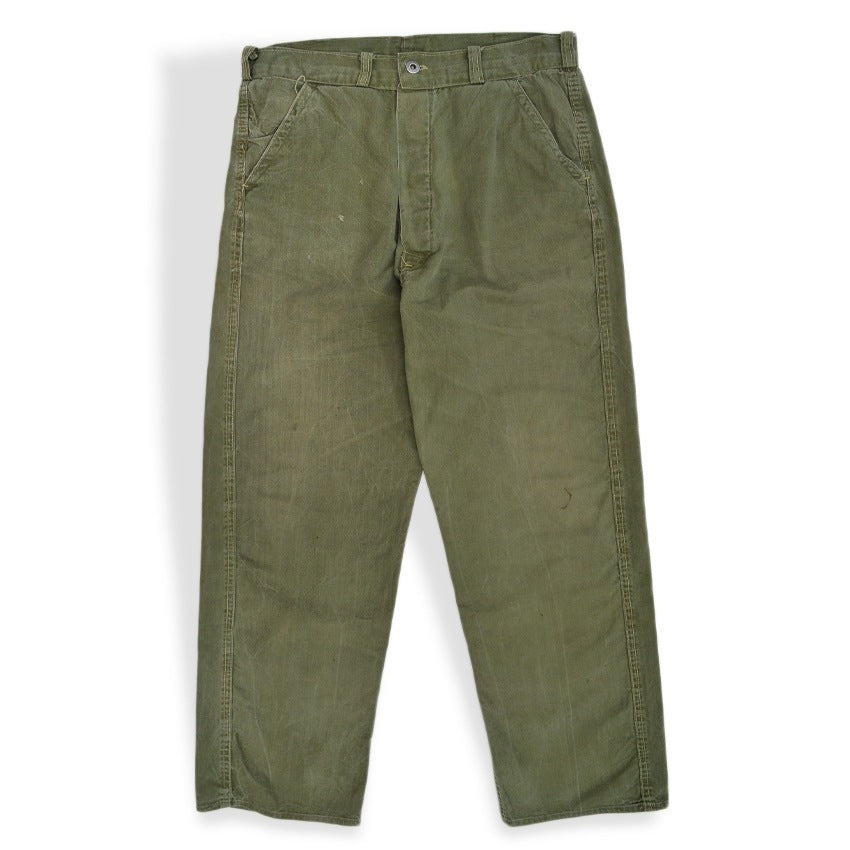 1940's U.S.ARMY WW2 HBT PANTS PRIVATE PURCHASE NAMED ... W31 L31