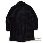 ~1960's Shanhouse BLACK FAKE FUR DOUBLE BREASTED COAT... 40
