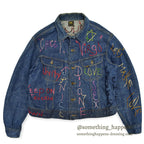 1970's Lee EMBROIDERY DENIM JACKET ... Fits like 44