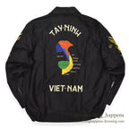 1960s DEADSTOCK VIETNAM SOUVENIR JACKET (Vietnamese souvenir jacket) 196th LIB...