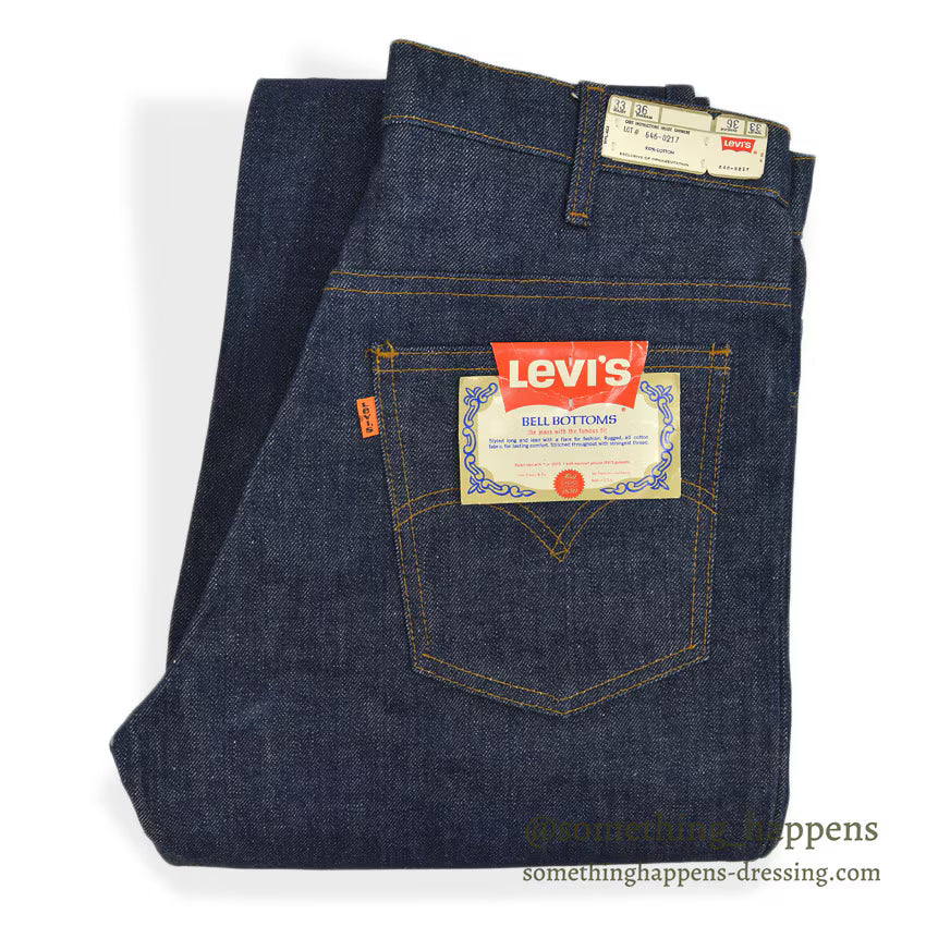 1970's DEADSTOCK Levi's 646 DENIM PANTS... W33/L36