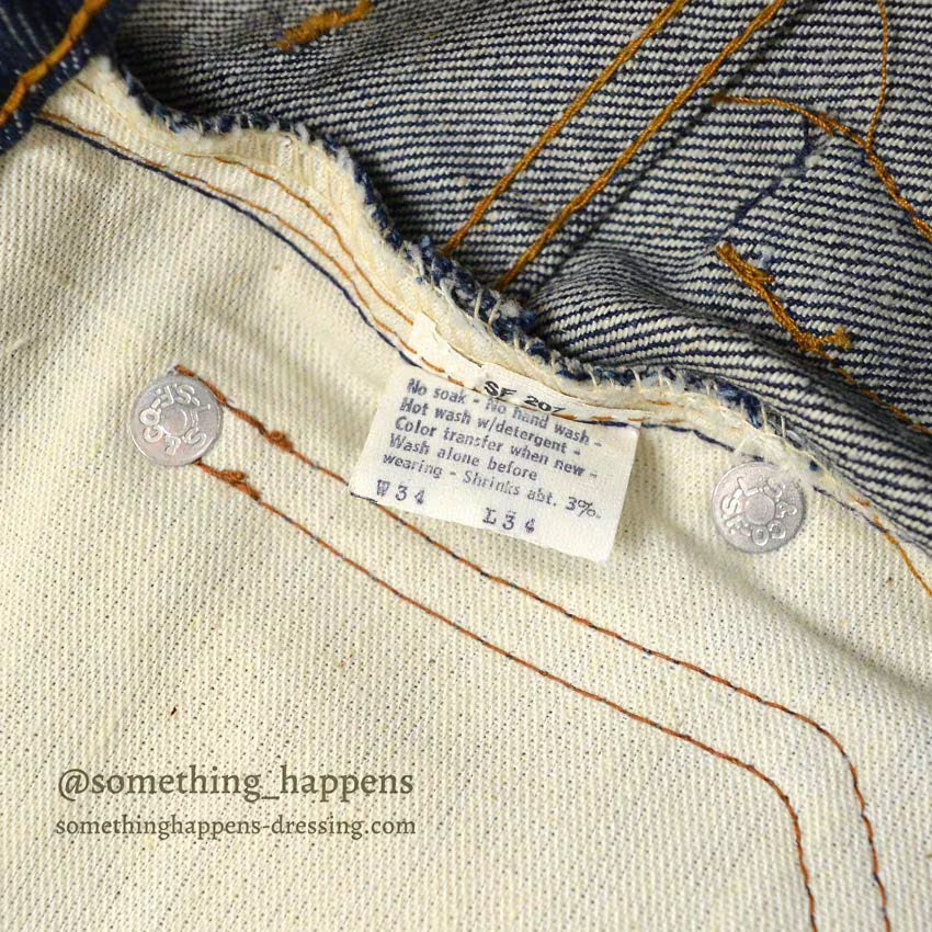 1980's DEADSTOCK Levi's 517 DENIM PANTS RED TAB Made in 1981... W34/L34