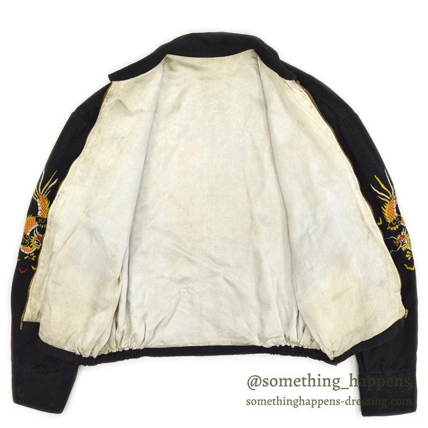 1960's VIETNAM SOUVENIR JACKET VIETNAM Fukuroku 66-67...