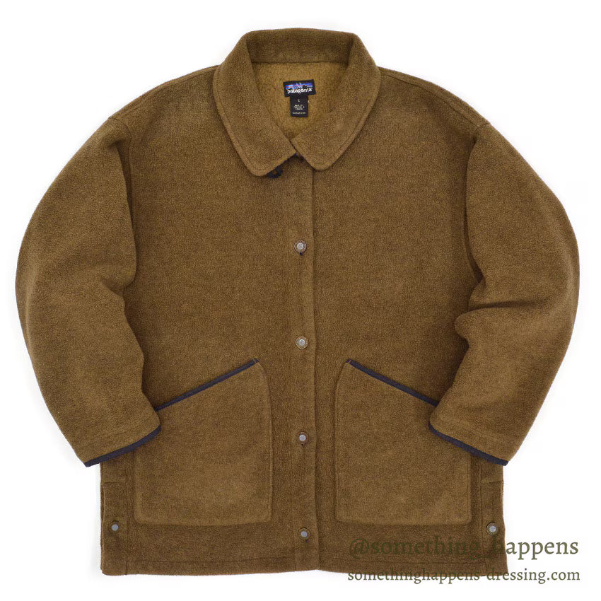 1990's PATAGONIA SYNCHILLA SHRLING COAT COYOTE BROWN ... S