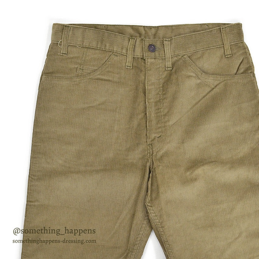 1960's DEADSTOCK LEVI'S 518 BIG-E SLIM FITS CORDUROY PANTS... W34/L31