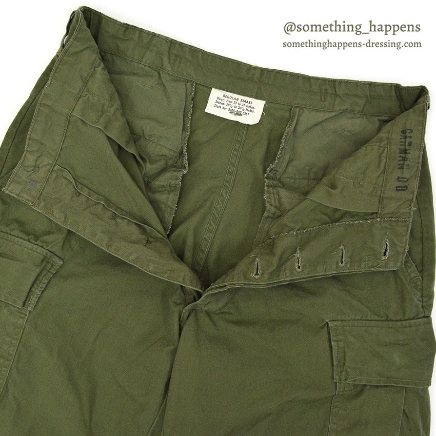 USARMY JUNGLE FATIGUE PANTS POPLIN STENCIL ... SMALL REGULAR
