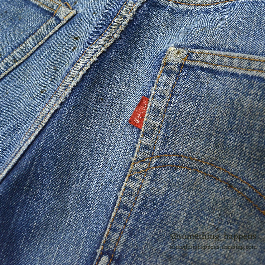 1960's LEVI'S 501 BIG-E DENIM PANTS...W32/L28