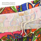 1960's JANTZEN LOVE ME ALL OVER PRINT COTTON PANTS... 36