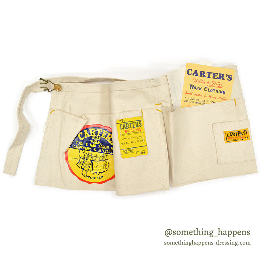 1950's DEADSTOCK CARTER'S CANVAS TOOL & NAIL APRON...