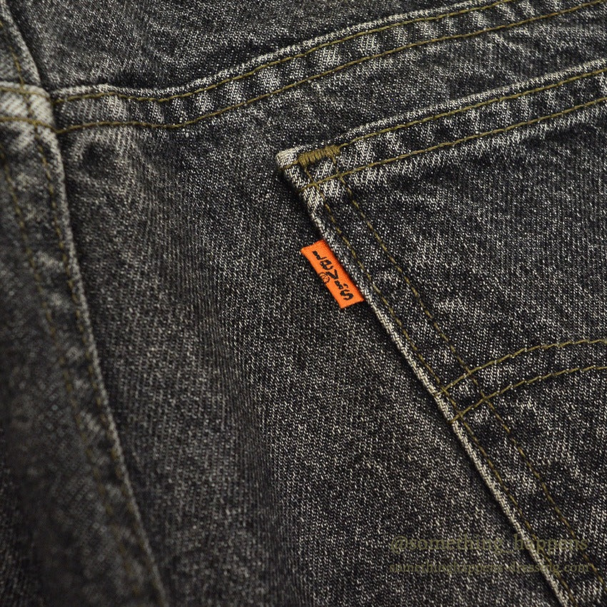 1990's Levi's 517 BLACK DENIM PANTS...W33/L29