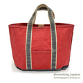 1980's LLBEAN DELUXE BOAT AND TOTE RED & NAVY... LARGE