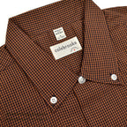 1950's~ DEADSTOCK COLEBROOKE BROWN/BLACK PIN CHECK L/S SHIRT... L