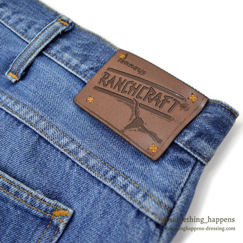 1970's JC PENNEY RANCHCRAFT DENIM PANTS...W36/L29